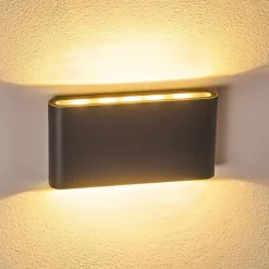 hofstein Applique murale d'extérieur Tinglev LED Anthracite, 2 lumières
