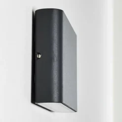 hofstein Applique murale d'extérieur Tinglev LED Anthracite, 2 lumières
