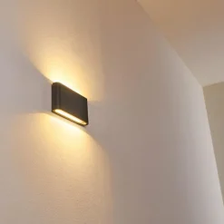 hofstein Applique murale d'extérieur Tinglev LED Anthracite, 2 lumières
