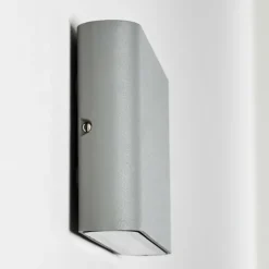 hofstein Applique murale d'extérieur Tinglev LED Gris, 2 lumières