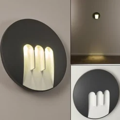 hofstein Applique murale d'extérieur Silvso LED Anthracite, 3 lumières
