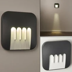 hofstein Applique murale d'extérieur Silvso LED Anthracite, 4 lumières