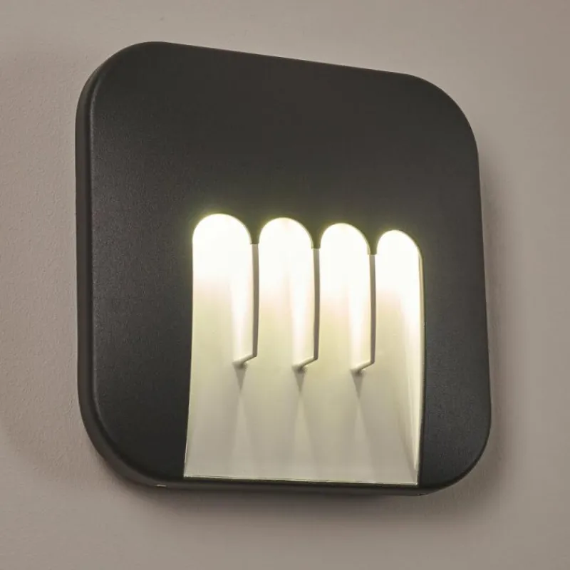 hofstein Applique murale d'extérieur Silvso LED Anthracite, 4 lumières