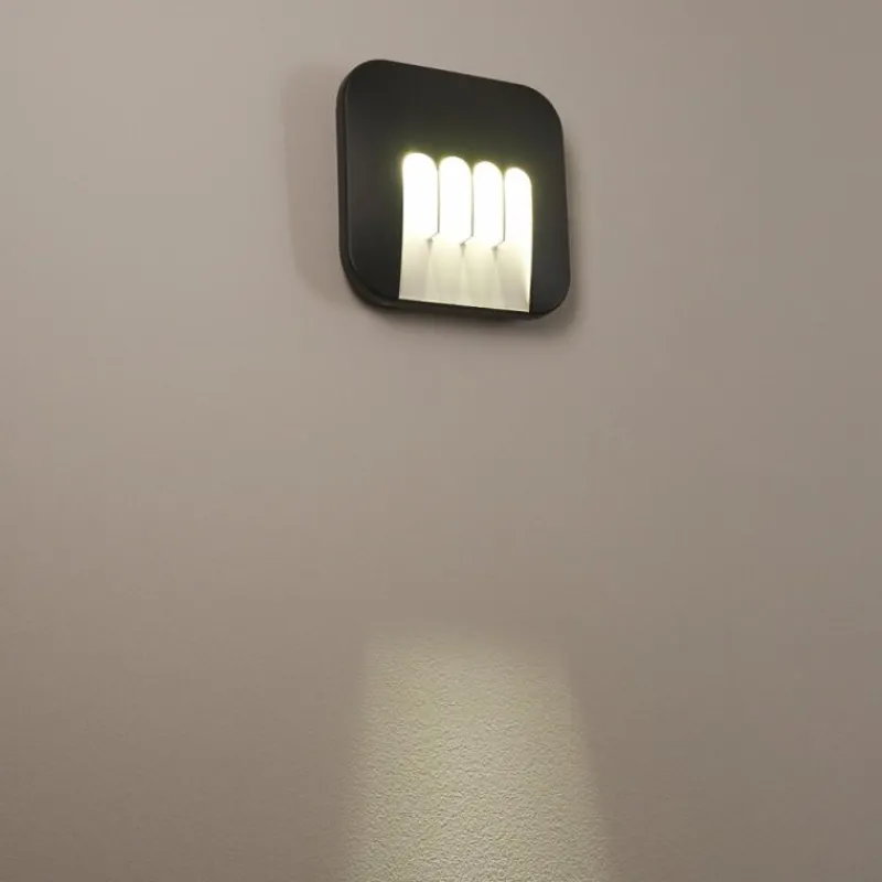 hofstein Applique murale d'extérieur Silvso LED Anthracite, 4 lumières