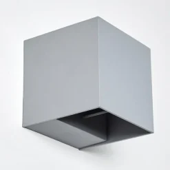 hofstein Applique murale d'extérieur Fauderup LED Gris, 2 lumières