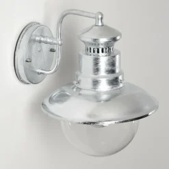 hofstein Applique murale d'extérieur Sipri Argenté, 1 lumière