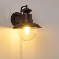 hofstein Applique murale d'extérieur Sipri Noir, 1 lumière