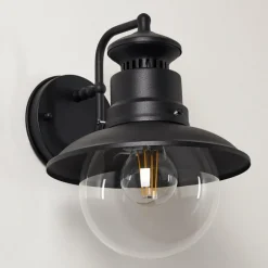 hofstein Applique murale d'extérieur Sipri Noir, 1 lumière