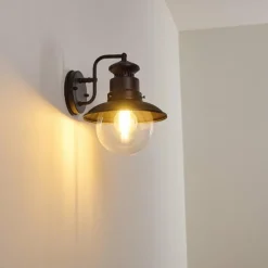 hofstein Applique murale d'extérieur Sipri Noir, 1 lumière