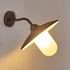 Luminaires Rustiques-hofstein Applique murale d'extérieur Surnu Brun, Rouille, 1 lumière