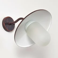 Luminaires Rustiques-hofstein Applique murale d'extérieur Surnu Brun, Rouille, 1 lumière