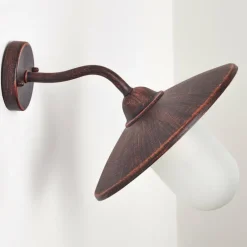 Luminaires Rustiques-hofstein Applique murale d'extérieur Surnu Brun, Rouille, 1 lumière