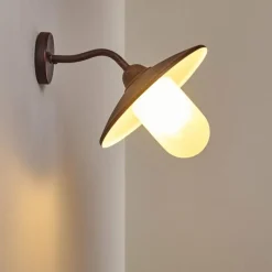 Luminaires Rustiques-hofstein Applique murale d'extérieur Surnu Brun, Rouille, 1 lumière