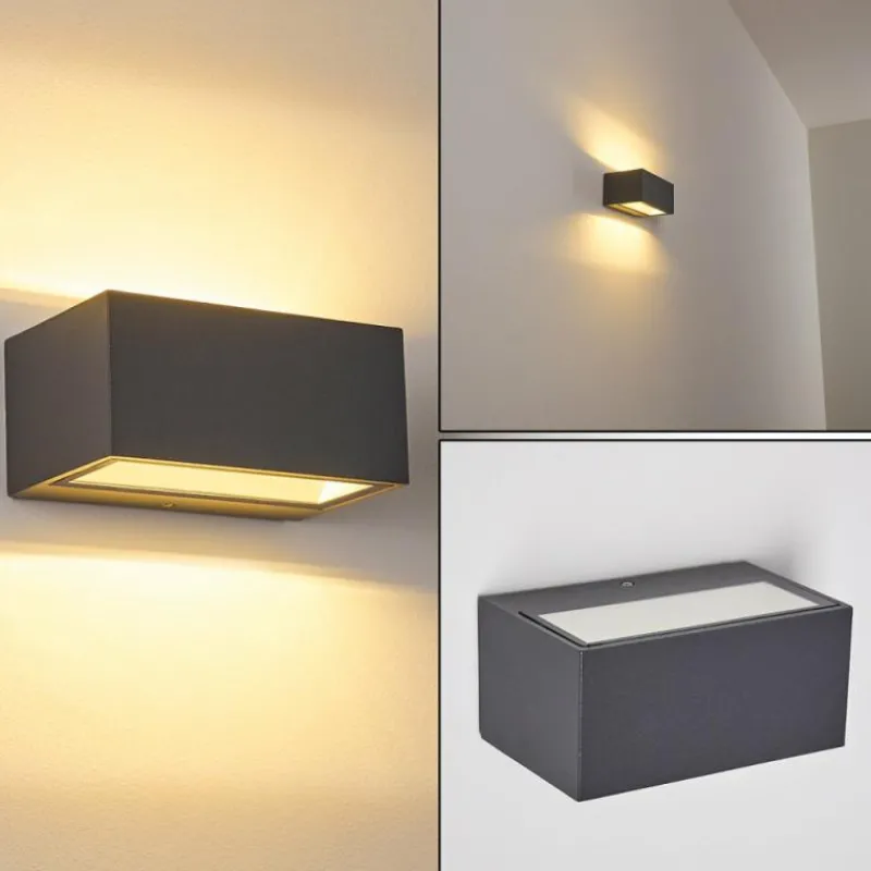 hofstein Applique murale d'extérieur Spidern LED Anthracite, 1 lumière