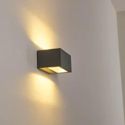 hofstein Applique murale d'extérieur Spidern LED Anthracite, 1 lumière