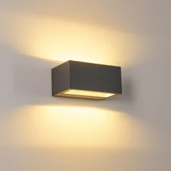 hofstein Applique murale d'extérieur Spidern LED Anthracite, 1 lumière