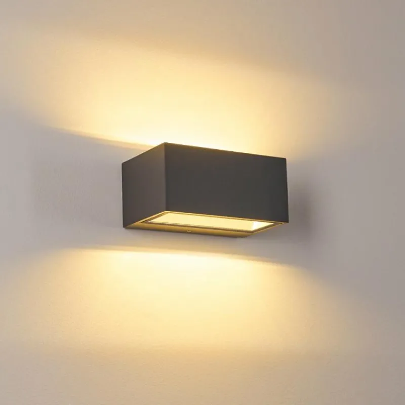 hofstein Applique murale d'extérieur Spidern LED Anthracite, 1 lumière