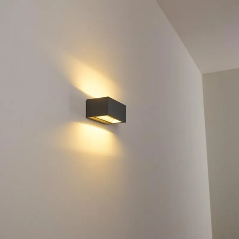 hofstein Applique murale d'extérieur Spidern LED Anthracite, 1 lumière