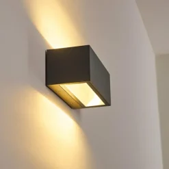 hofstein Applique murale d'extérieur Spidern LED Aluminium, 1 lumière