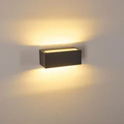 hofstein Applique murale d'extérieur Spidern LED Aluminium, 1 lumière