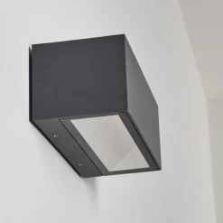 hofstein Applique murale d'extérieur Spidern LED Aluminium, 1 lumière