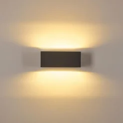 hofstein Applique murale d'extérieur Spidern LED Aluminium, 1 lumière