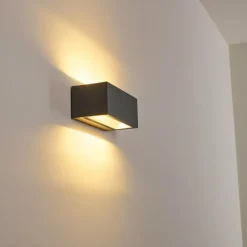 hofstein Applique murale d'extérieur Spidern LED Aluminium, 1 lumière