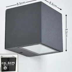 hofstein Applique murale d'extérieur Spidern LED Anthracite, 1 lumière