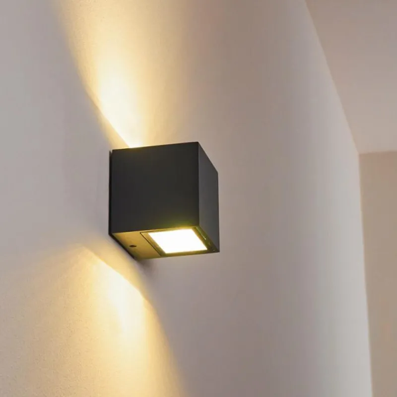 hofstein Applique murale d'extérieur Spidern LED Anthracite, 1 lumière