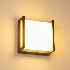 hofstein Applique murale d'extérieur Skove LED Anthracite, 1 lumière