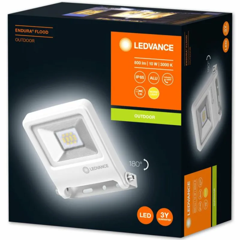 Luminaires Ledvance Applique murale d'extérieur LEDVANCE POLYBAR Blanc, 1 lumière