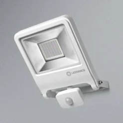 Luminaires Ledvance Applique murale d'extérieur LEDVANCE POLYBAR Blanc, 1 lumière, Détecteur de mouvement