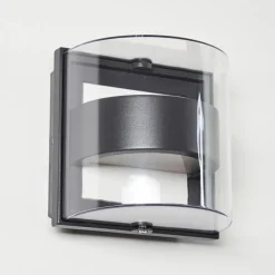 hofstein Applique murale d'extérieur Sauerbek LED Noir, 2 lumières