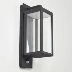 hofstein Applique murale d'extérieur Faroer LED Anthracite, 1 lumière, Détecteur de mouvement