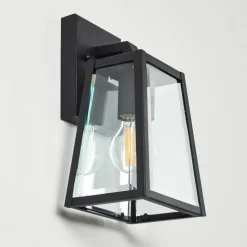 Lampes Vintages & Rétros-hofstein Applique murale d'extérieur Hjerpsted Noir, 1 lumière