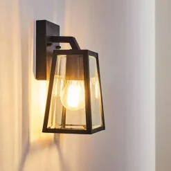 Lampes Vintages & Rétros-hofstein Applique murale d'extérieur Hjerpsted Noir, 1 lumière