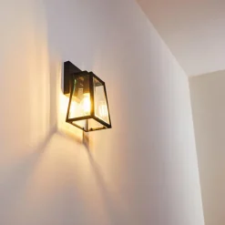 Lampes Vintages & Rétros-hofstein Applique murale d'extérieur Hjerpsted Noir, 1 lumière