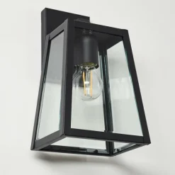 Lampes Vintages & Rétros-hofstein Applique murale d'extérieur Horuphav Noir, 1 lumière