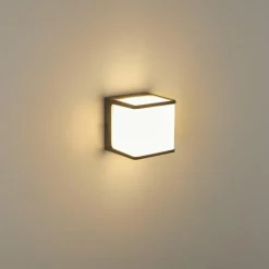 hofstein Applique murale d'extérieur Buckau LED Anthracite, Blanc, 1 lumière