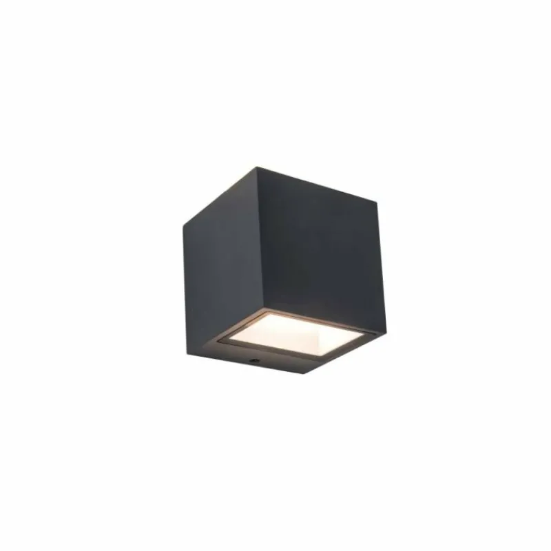 Luminaires Lutec Applique murale d'extérieur Lutec GEMINI LED Anthracite, 2 lumières