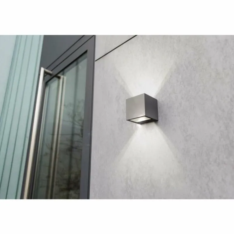 Luminaires Lutec Applique murale d'extérieur Lutec GEMINI LED Anthracite, 2 lumières
