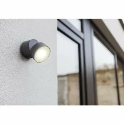 Luminaires Lutec Applique murale d'extérieur Lutec TRUMPET LED Anthracite, 1 lumière