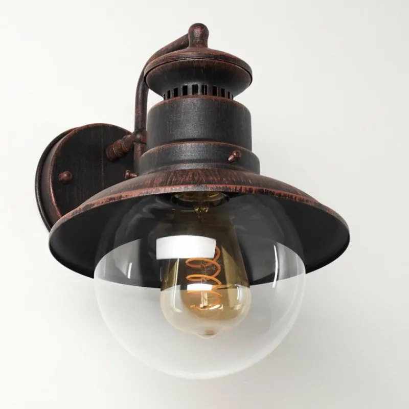 hofstein Applique murale d'extérieur Olsfors Rouille, Noir, 1 lumière