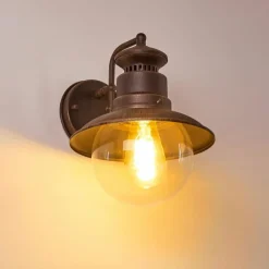 hofstein Applique murale d'extérieur Olsfors Rouille, Noir, 1 lumière