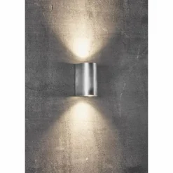 Luminaires Nordlux Applique murale d'extérieur Nordlux CANTO Argenté, 2 lumières