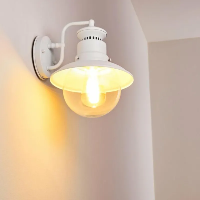 hofstein Applique murale d'extérieur Olsfors Blanc, 1 lumière