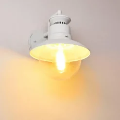 hofstein Applique murale d'extérieur Olsfors Blanc, 1 lumière