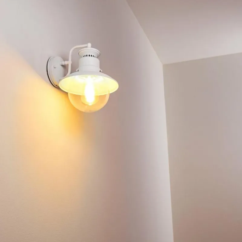 hofstein Applique murale d'extérieur Olsfors Blanc, 1 lumière