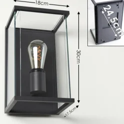 hofstein Applique murale d'extérieur Faroer Anthracite, 1 lumière