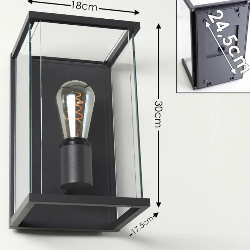 hofstein Applique murale d'extérieur Faroer Anthracite, 1 lumière